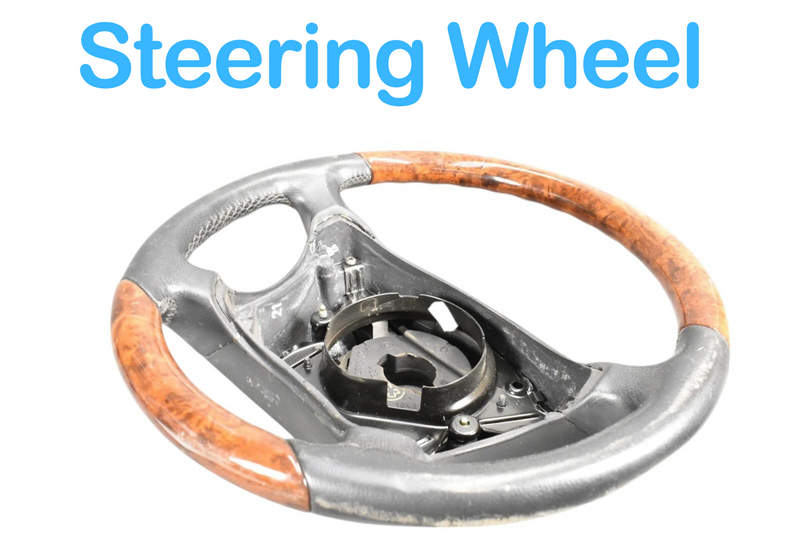 Load image into Gallery viewer, 00-06 Mercedes W215 CL500 CL600 Steering Wheel Woodgrain Leather 2204600503 OEM