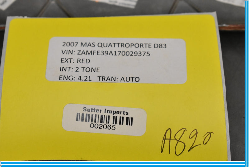 Load image into Gallery viewer, 05-08 Maserati Quattroporte M139 Front Right Passenger Door Wood Panel Trim Oem