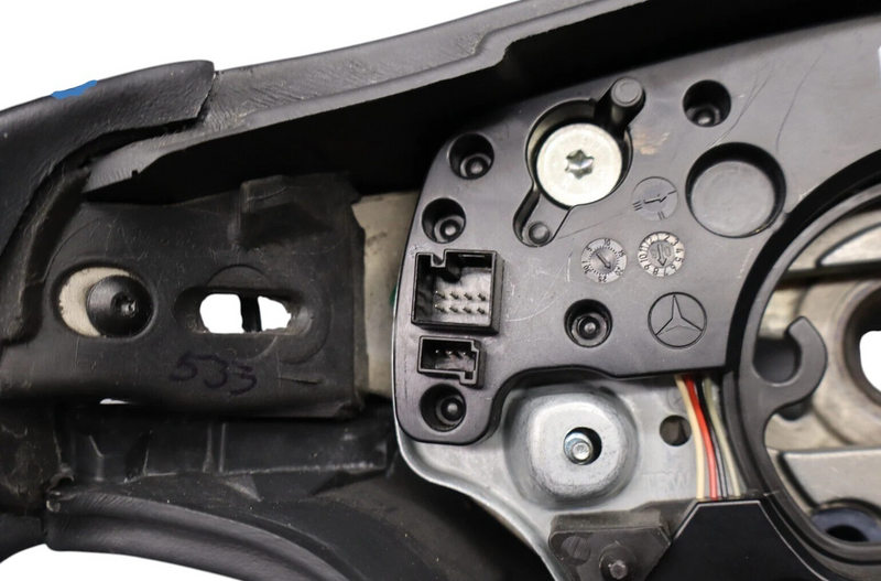 Load image into Gallery viewer, 07-10 Mercedes-Benz S600 CL550 4 Spoke Steering Wheel Black W/ Paddles Wood Oem