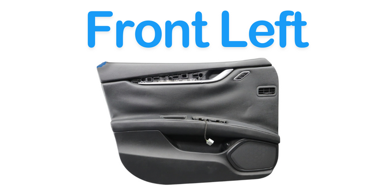 Load image into Gallery viewer, 14-22 Maserati Ghibli Front Left Driver Side Interior Door Panel Trim Black Oem