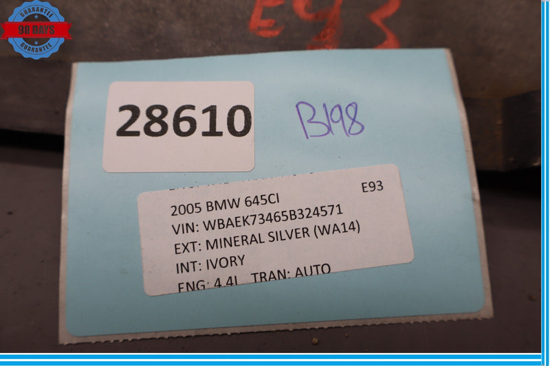 Load image into Gallery viewer, 04-05 BMW 645Ci E63 Front Bumper Reinforcement Bar Impact Beam Cover Oem