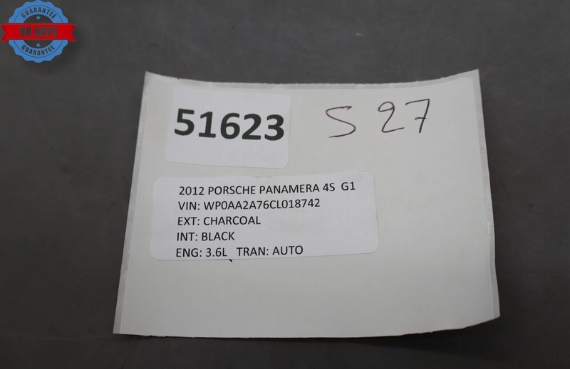 Load image into Gallery viewer, 10-16 Porsche Panamera 970 Front Right Side Interior Door Panel Cover black Oem
