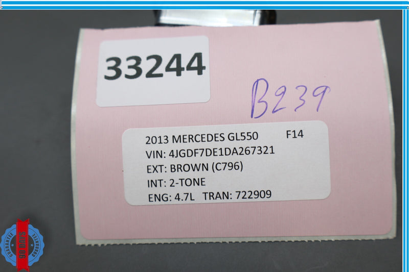 Load image into Gallery viewer, 13-19 Mercedes GL550 3rd Row Left Side Seat Folding Power Switch Button Oem
