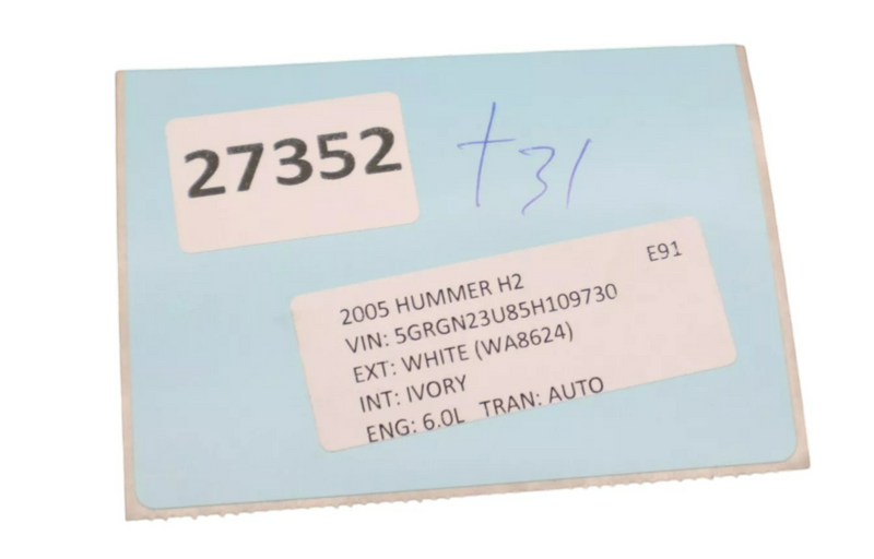 Load image into Gallery viewer, 03-07 Hummer H2 Rear Right Side Door Panel Fairing Upper Trim Panel Cover Oem