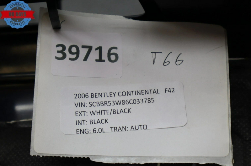 Load image into Gallery viewer, 06-12 Bentley Continental Rear Trunk Latch Lock Sill Scuff Plate Trim Panel Oem