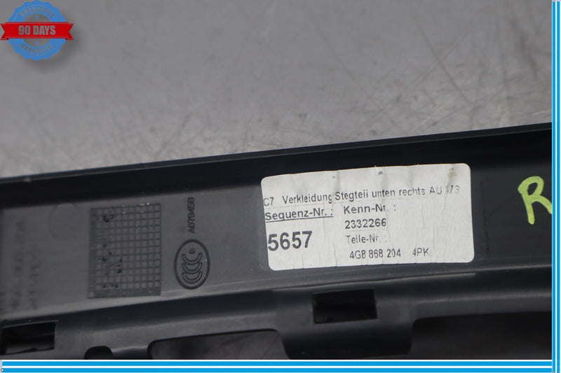 Load image into Gallery viewer, 12-18 Audi A7 Quattro Front Right Side Middle A Pillar Cover Panel Trim Oem