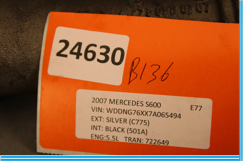 Load image into Gallery viewer, 03-12 Mercedes S600 SL600 CL600 W220 Left Turbocharger Hose Pipe Oem