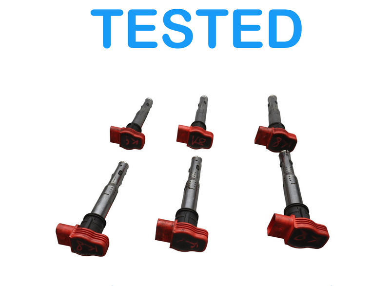 Load image into Gallery viewer, 05-19 Audi A4 A5 A6 Quattro SQ5 Q5 Front Engine Ignition Coil Red 06E905115A Oem