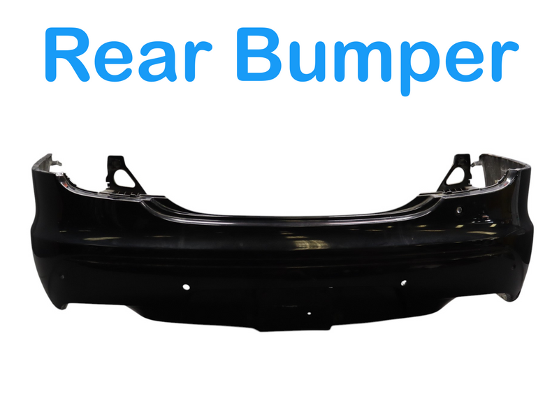 Load image into Gallery viewer, 10-15 Jaguar X351 XJ XJR Rear Bumper Cover Panel Assembly Black AW9317A958BA OEM