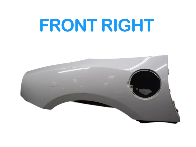 Load image into Gallery viewer, 03-08 BMW Z4 Rear Right Passenger Side Fender Wing Panel White OEM 41357151640