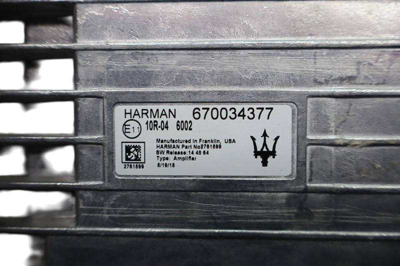 Load image into Gallery viewer, 14-17 Maserati Ghibli M157 Quattroporte Harman Audio Amplifier Amp 670034377 Oem