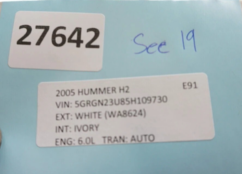 Load image into Gallery viewer, 05-07 Hummer H2 Rear Left Driver Side Interior Door Panel Trim 15909247 OEM
