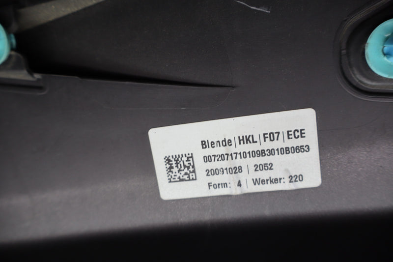 Load image into Gallery viewer, 10-13 BMW 535i 550i F07 GT Rear Trunk Tailgate Lid Lower Bottom Trim Molding Oem