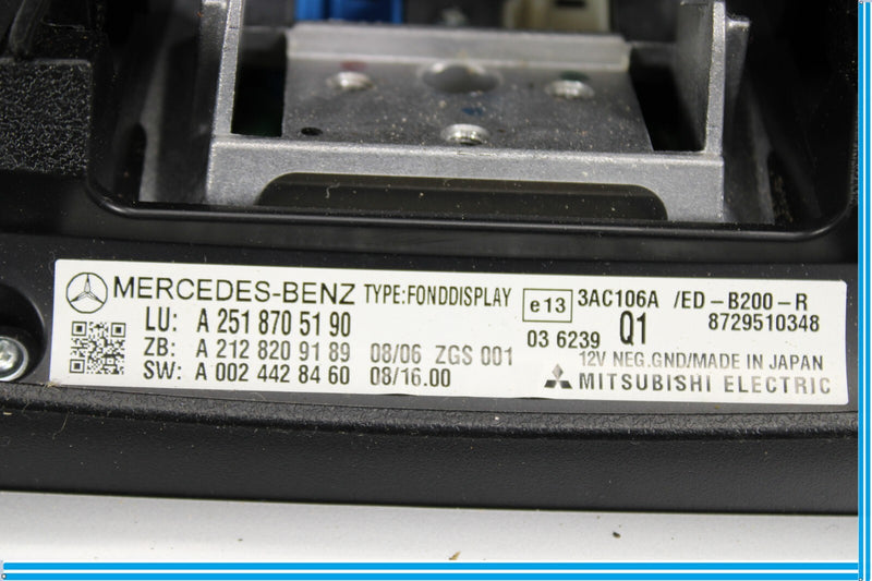Load image into Gallery viewer, 09-13 Mercedes GL550 GL450 Left Side Headrest Screen Monitor Display Oem