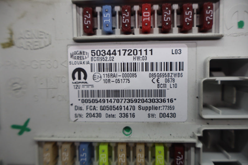 Load image into Gallery viewer, 17-23 Alfa Romeo Giulia 952 Body Control Module Unit Fuse Box BCM ECM Oem