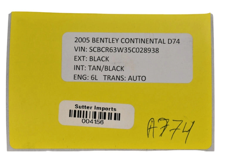 Load image into Gallery viewer, 03-10 Bentley Continental Right Exterior Body Door Molding Weather Seal Oem