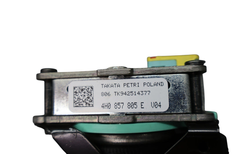 Load image into Gallery viewer, 11-18 Audi A8 S8 Rear Left Driver Side Seat Belt Retractor Black 4H0857805E Oem