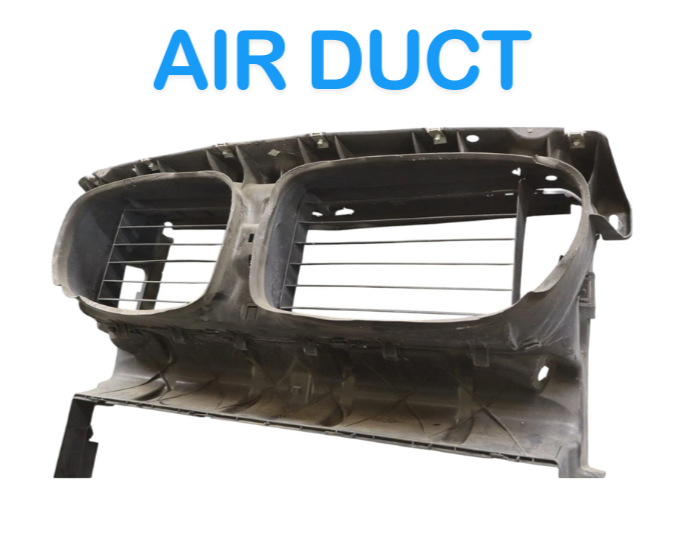 Load image into Gallery viewer, 09-15 BMW 750i 750Li xDrive Radiator Core Air Guide Duct Shutters 444415001 OEM