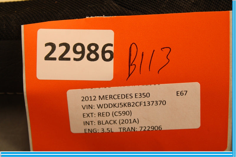 Load image into Gallery viewer, 10-14 Mercedes W207 E350 E550 Rear Right Passenger Side Seat Backrest Pad Oem