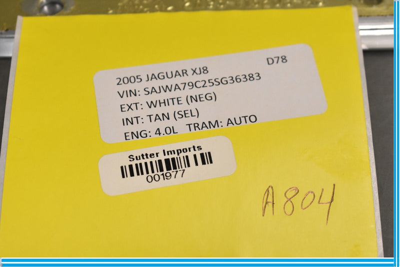 Load image into Gallery viewer, 04-07 Jaguar XJ8 XJR X358 Front Left Driver Side Door Tread Scuff Plate Trim Oem