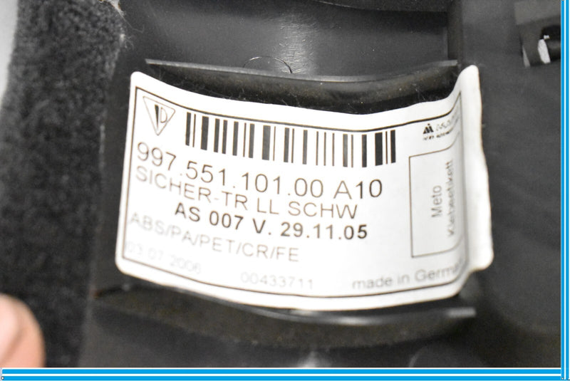 Load image into Gallery viewer, 05-12 Porsche Boxster Cayman 911 987 Left Kick Panel Fuse Box Carpet Trim Oem