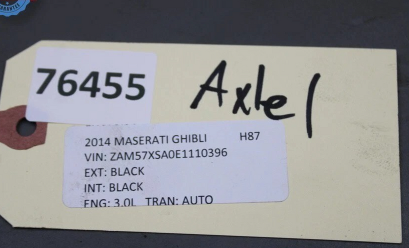 Load image into Gallery viewer, 14-22 Maserati Ghibli Rear Left Driver Side Axle Shaft Half Shaft 670104207 Oem