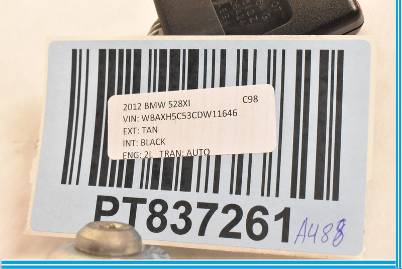 Load image into Gallery viewer, 11-16 BMW 528i 535i 550i F10 Rear Left Driver Seat Belt Buckle Black 9172380 Oem