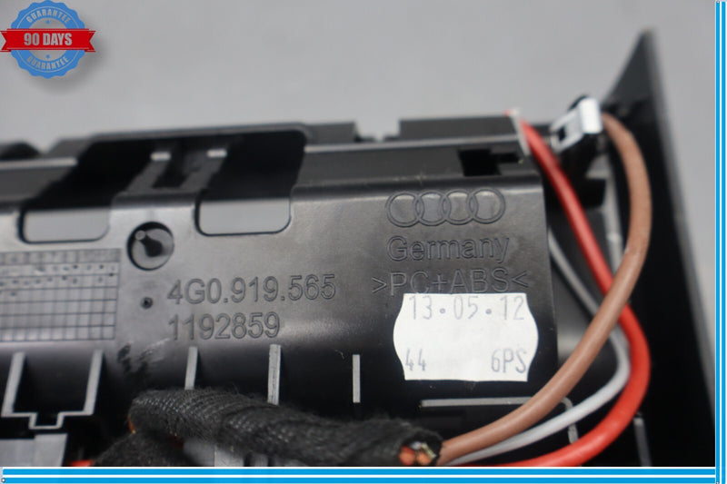 Load image into Gallery viewer, 12-18 Audi A6 A7 Quattro Center Console Back Panel & Power Outlet Bezel Oem