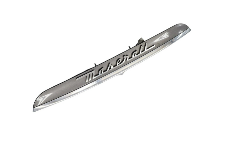 Load image into Gallery viewer, 14-17 Maserati Ghibli S Rear Trunk License Plate Light Cover Trim W/ Camera Oem