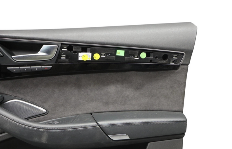 Load image into Gallery viewer, 11-18 Audi A8 Quattro Front Right Passenger Side Interior Door Panel Black Oem