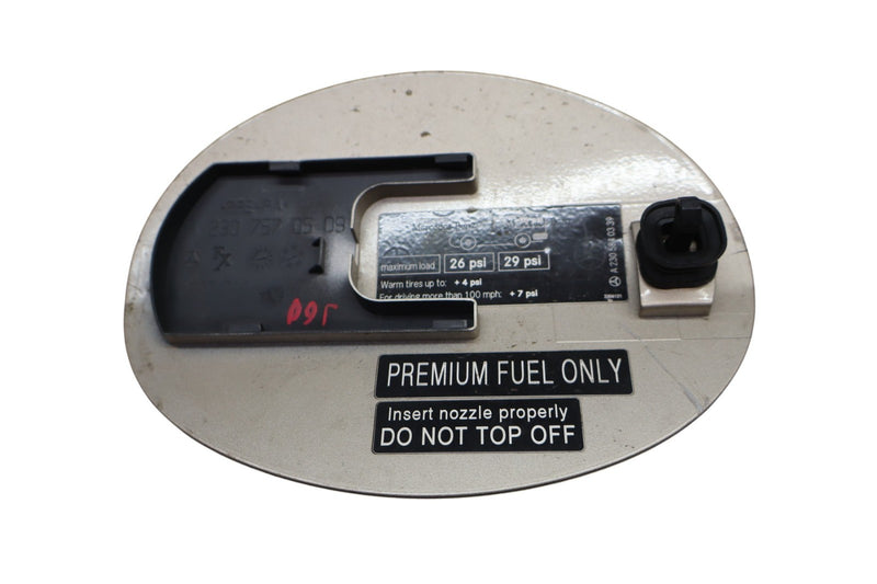 Load image into Gallery viewer, 03-12 Mercedes R230 SL500 SL55 Fuel Filler Gas Tank Door Flap Lid White Oem