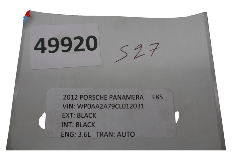 Load image into Gallery viewer, 10-16 Porsche Panamera 970 Front Right Side Interior Door Panel Black Oem