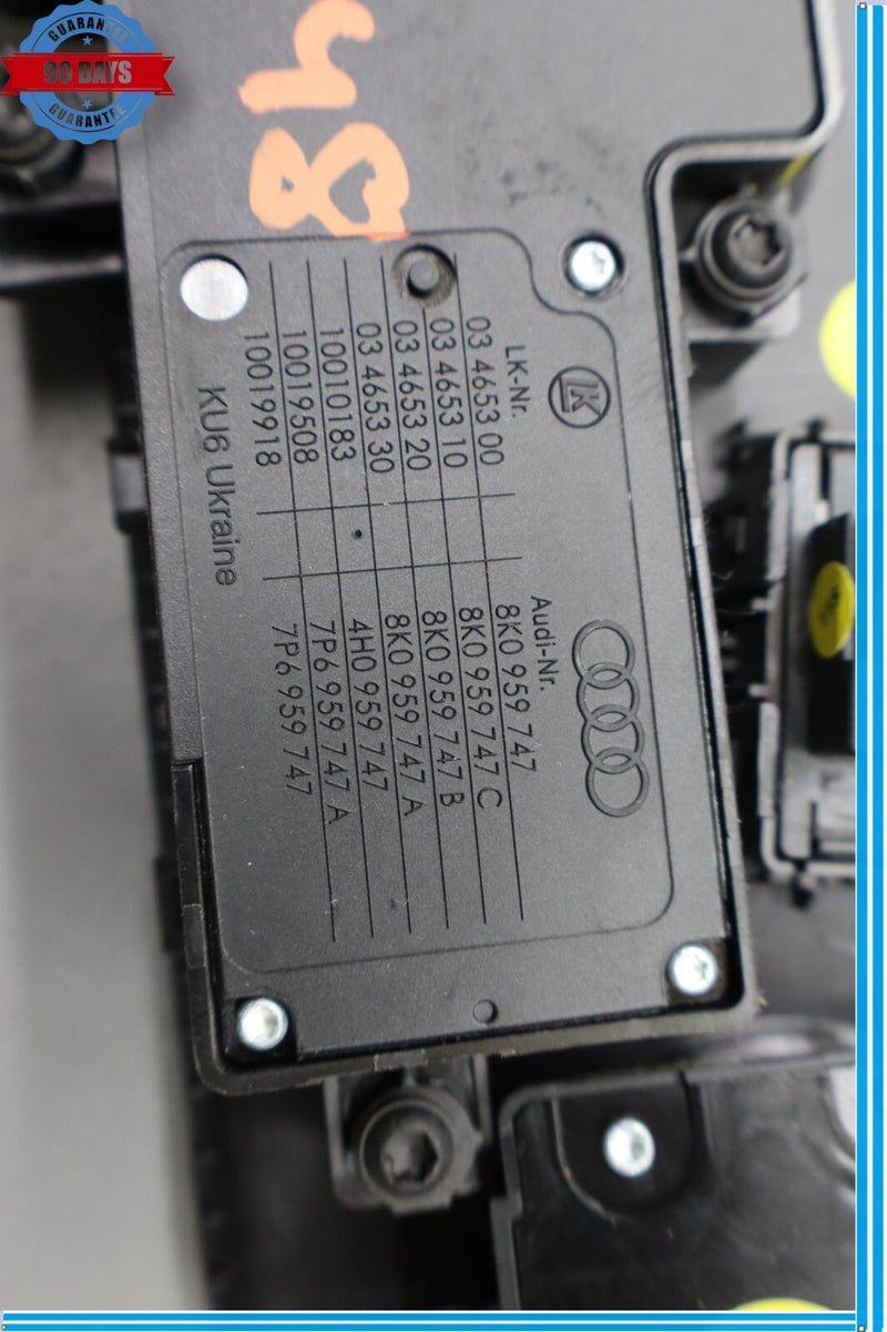 Load image into Gallery viewer, 10-18 Audi A8 Quattro Front Left Driver Side Seat Control Switch Black Oem