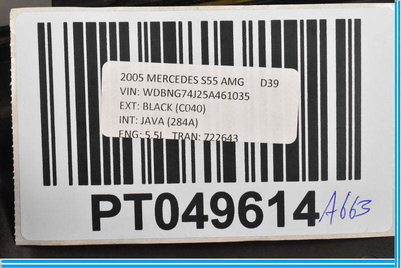 Load image into Gallery viewer, 00-06 Mercedes CL500 S55 W220 Left Side Instrument Housing Cover 2205400082 Oem