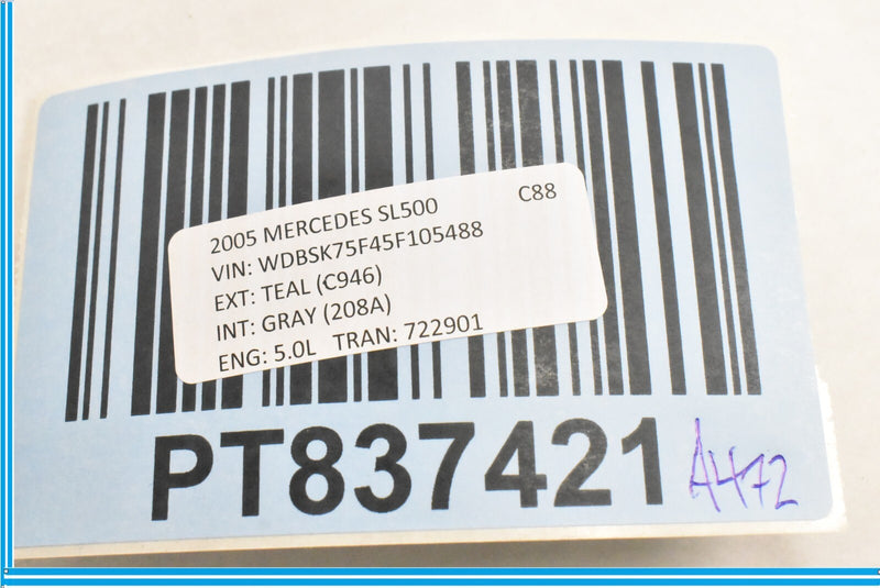Load image into Gallery viewer, 03-12 Mercedes R230 SL500 SL600 Left Driver Seat Backrest Recline Switch Oem
