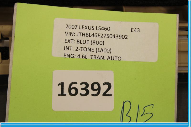 Load image into Gallery viewer, 07-12 Lexus LS460 Rear Left Driver Side Door Sill Scuff Plate Panel Trim Oem