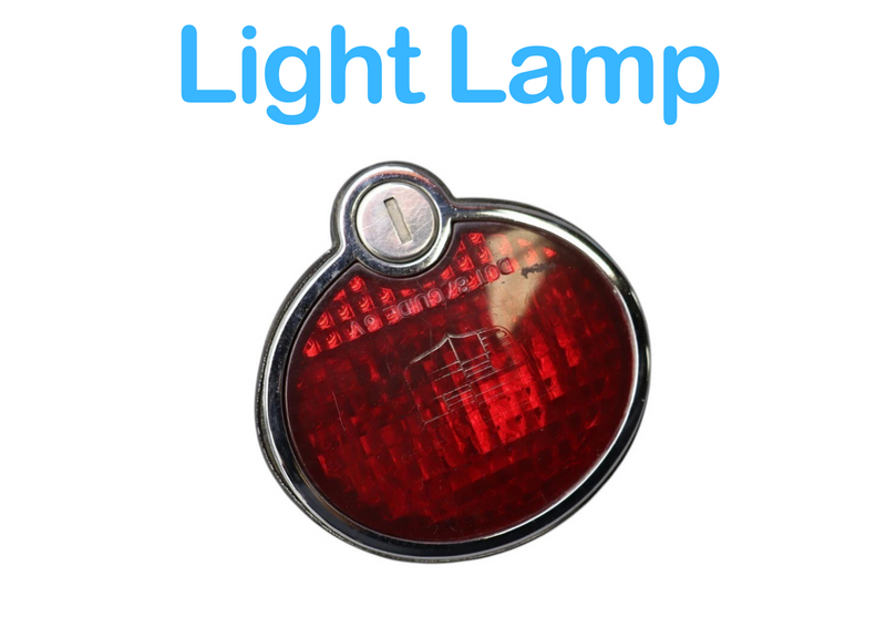 Load image into Gallery viewer, 87-93 Cadillac Allante Rear Trunk Mounted 3rd Brake Light Lamp Key Lock OEM