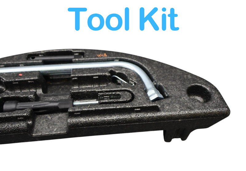 Load image into Gallery viewer, 11-18 Audi A8 A8 Quattro Rear Trunk Spare Wheel Tool Kit Jack Holder Box Oem