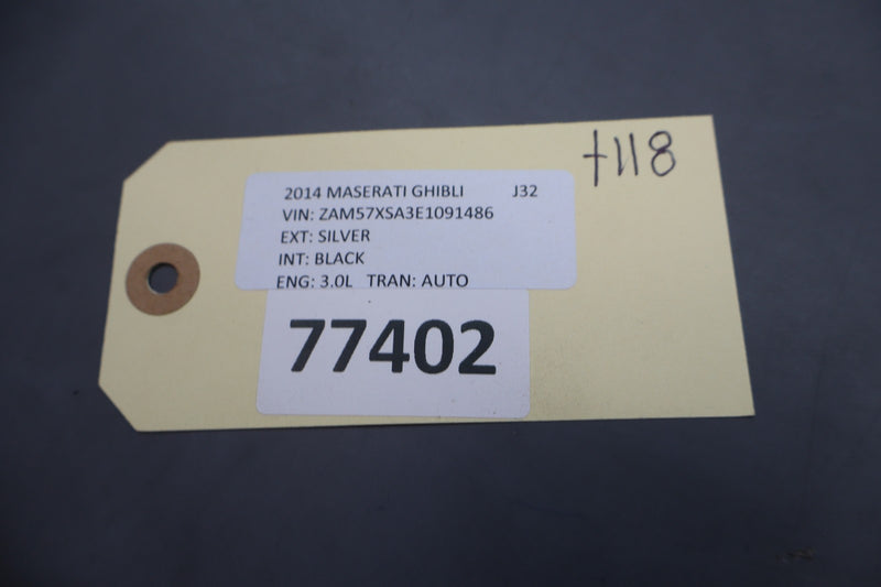 Load image into Gallery viewer, 14-19 Maserati Ghibli Rear Bumper Center Lower Molding Trim 670010777 Oem
