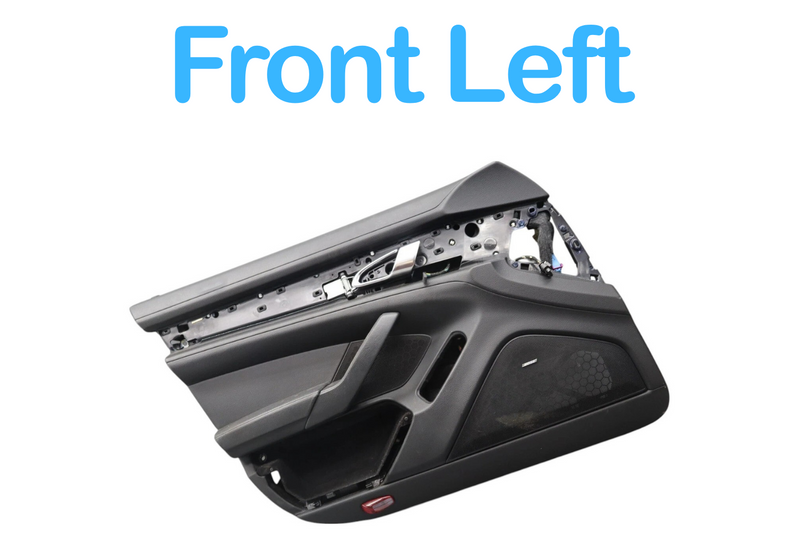 Load image into Gallery viewer, 10-16 Porsche Panamera Front Left Side Interior Door Panel Cover Trim Black Oem