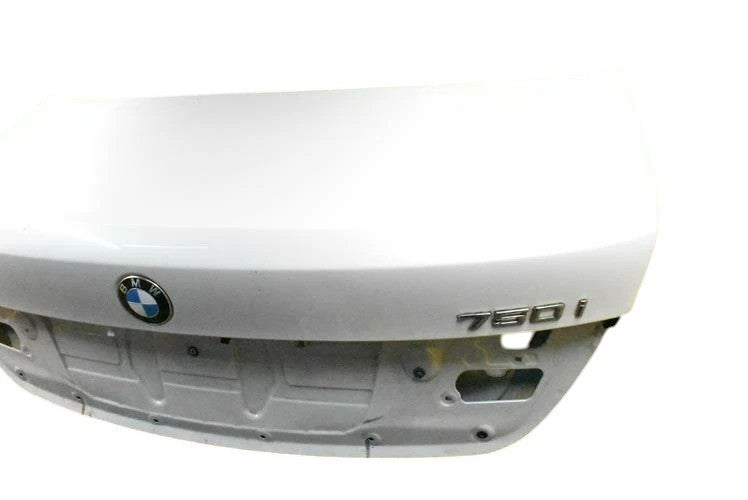 Load image into Gallery viewer, 16-22 BMW 750i F01 Rear Tailgate Shell Trunk Lid Cover Panel White Oem