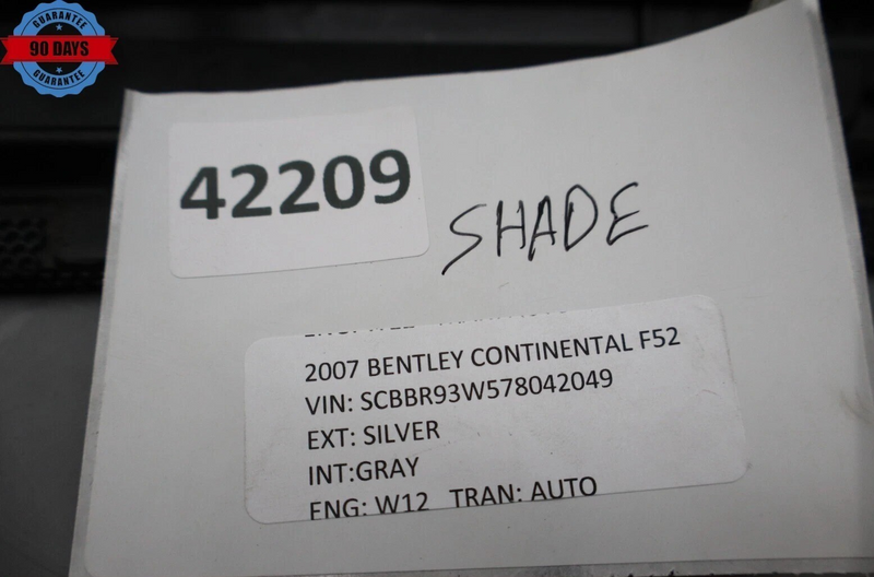 Load image into Gallery viewer, 06-13 Bentley Continental Rear Window Sun Shade Screen Roller Blind Black OEM