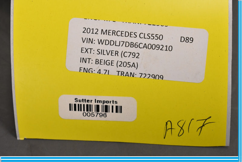 Load image into Gallery viewer, 12-18 Mercedes CLS550 CLS63 SL550 E350 Rear Right Window Regulator Motor Oem