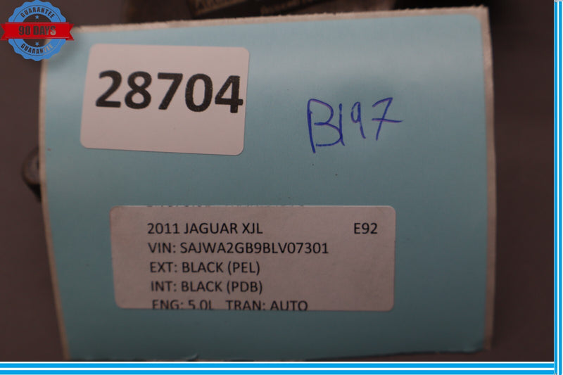 Load image into Gallery viewer, 10-19 Jaguar XJ XF XK S/C Engine Lower Belt Idler Pulley Bracket w/ Pulley Oem