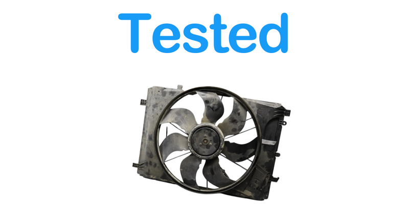 Load image into Gallery viewer, 06-16 Mercedes E350 C300 C350 Engine Radiator Cooling Fan Motor Assembly Oem