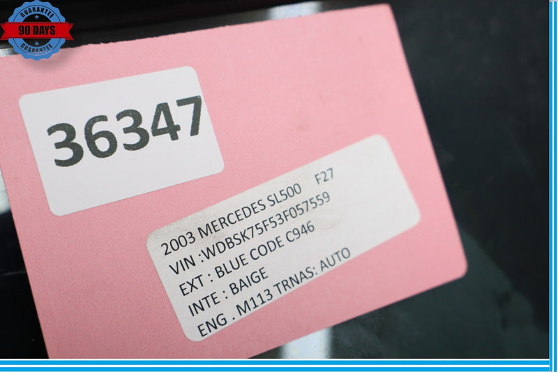 Load image into Gallery viewer, 03-12 Mercedes R230 SL550 SL500 Rear Left Side Quarter Window Glass Oem