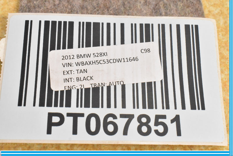 Load image into Gallery viewer, 11-13 BMW 528i 550i F10 Rear Right Middle Back Seat Cover Section Pocket Oem