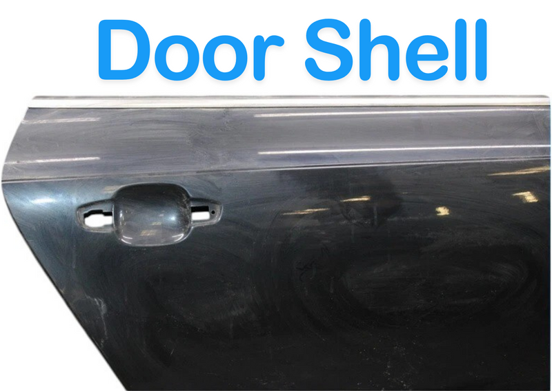 Load image into Gallery viewer, 12-17 Audi A7 Rear Right Passenger Side Door Shell Panel Black 4G8833052A Oem