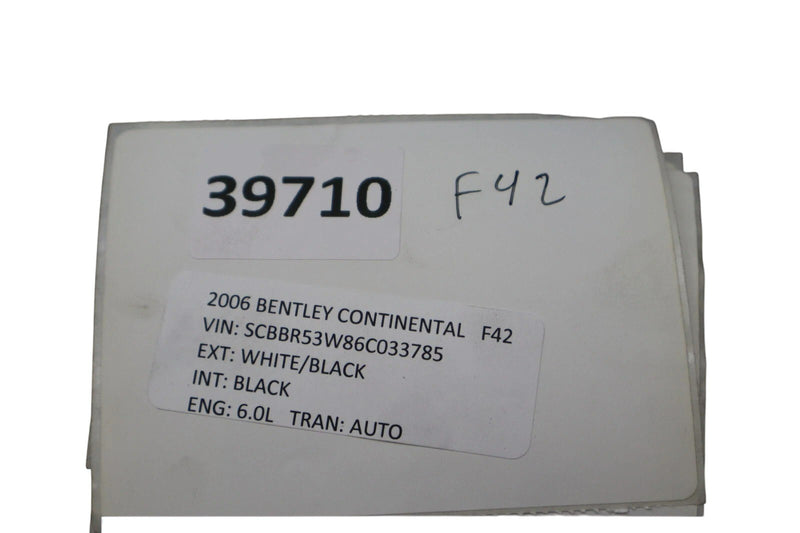 Load image into Gallery viewer, 06-12 Bentley Continental Rear Left Driver Side Trunk Panel Cover Trim Oem