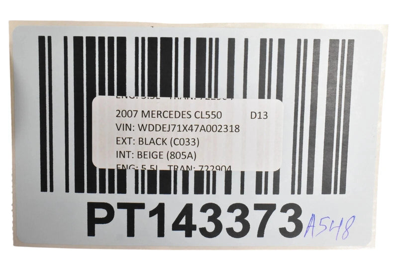 Load image into Gallery viewer, 07-14 Mercedes CL550 CL600 Rear Left Driver Side Seat Belt A2168600985 Oem